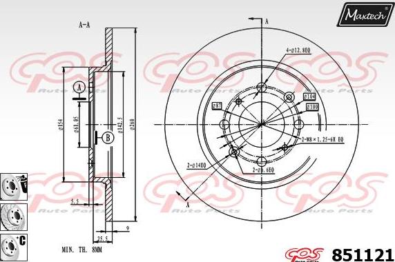 Maxtech 72932003 - Klip, kočione čeljusti www.molydon.hr