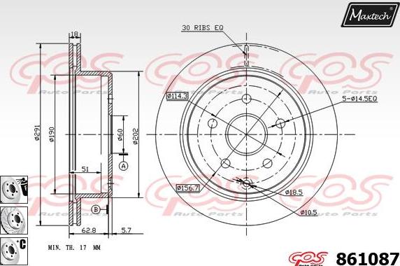 Maxtech 5227002 - Rukavac kotača, Ovjes kotača  www.molydon.hr