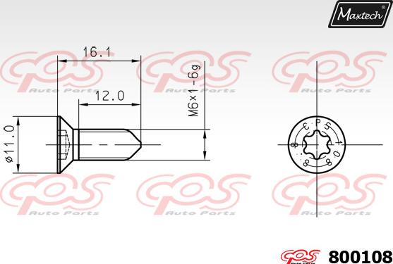 Maxtech 5271069 - Rukavac kotača, Ovjes kotača  www.molydon.hr