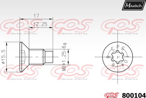 Maxtech 5271068 - Rukavac kotača, Ovjes kotača  www.molydon.hr