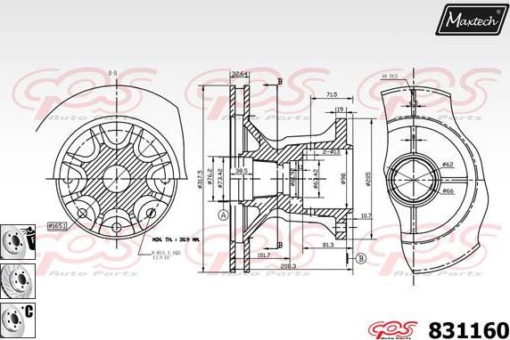 Maxtech 72952015 - Klip, kočione čeljusti www.molydon.hr