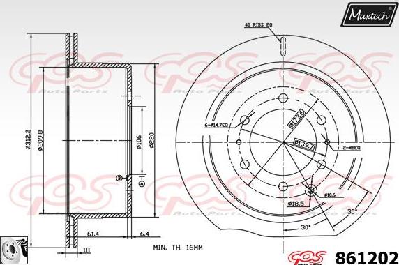 Maxtech 5271002 - Rukavac kotača, Ovjes kotača  www.molydon.hr