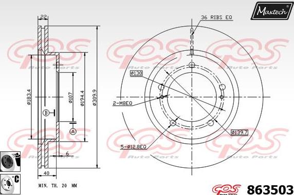 Maxtech 5271032 - Rukavac kotača, Ovjes kotača  www.molydon.hr