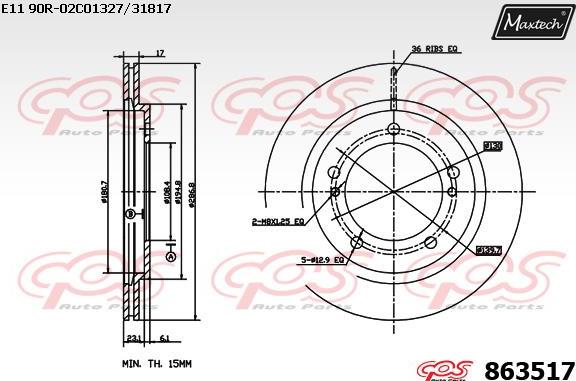 Maxtech 5271026 - Rukavac kotača, Ovjes kotača  www.molydon.hr