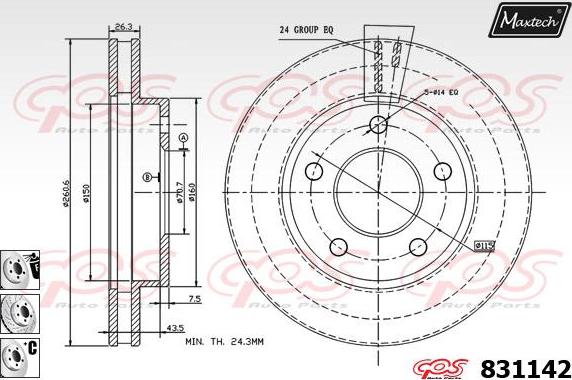 Maxtech 855110 - Kočioni disk www.molydon.hr