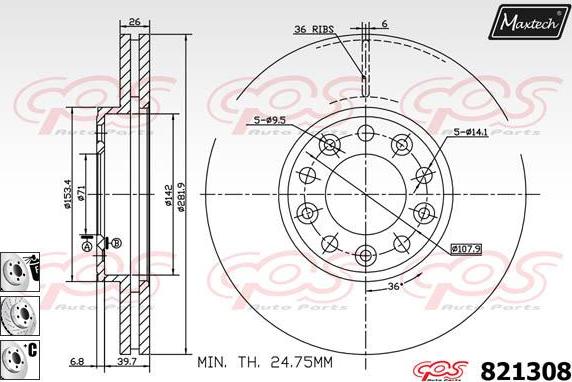 Maxtech 72934027 - Klip, kočione čeljusti www.molydon.hr