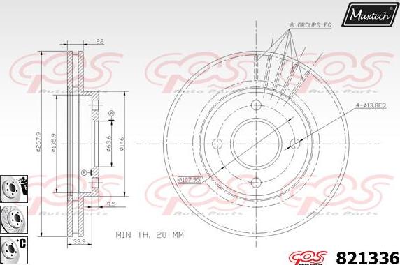 Maxtech 877210 - Kočioni disk www.molydon.hr