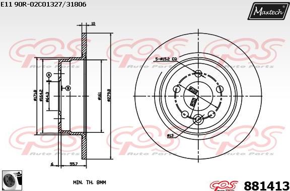 Maxtech 5273012 - Rukavac kotača, Ovjes kotača  www.molydon.hr