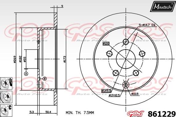 Maxtech 6258005 - kočione čeljusti www.molydon.hr