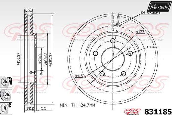 Maxtech 6252003 - kočione čeljusti www.molydon.hr