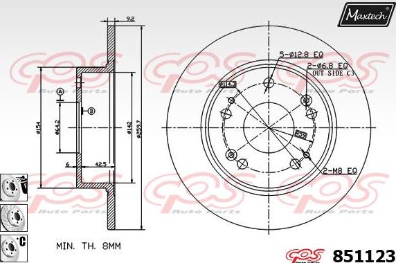 Maxtech 6265204 - kočione čeljusti www.molydon.hr