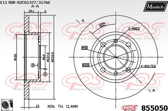 Maxtech 6265205 - kočione čeljusti www.molydon.hr