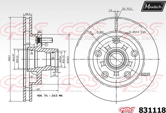 Maxtech 6266200 - kočione čeljusti www.molydon.hr