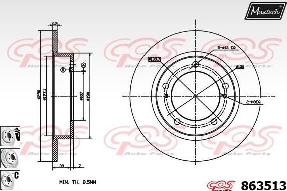 Maxtech 72948038 - Klip, kočione čeljusti www.molydon.hr