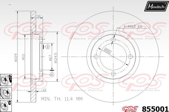 Maxtech 6263503 - kočione čeljusti www.molydon.hr