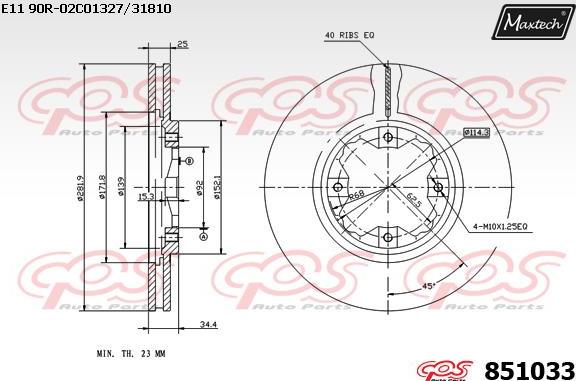 Maxtech 6263511 - kočione čeljusti www.molydon.hr