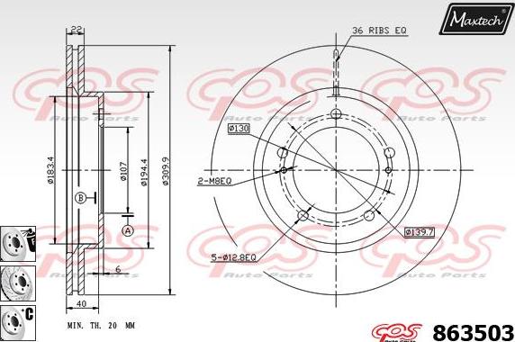 Maxtech 831272 - Kočioni disk www.molydon.hr