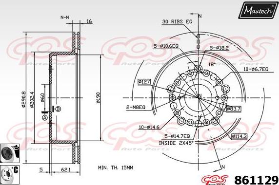 Maxtech 6282201 - kočione čeljusti www.molydon.hr