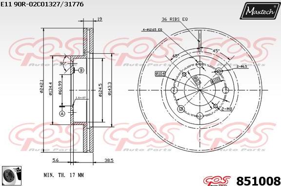 Maxtech 6274500 - kočione čeljusti www.molydon.hr