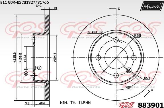 Maxtech 6274512 - kočione čeljusti www.molydon.hr