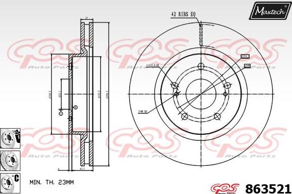 Maxtech 6271504 - kočione čeljusti www.molydon.hr