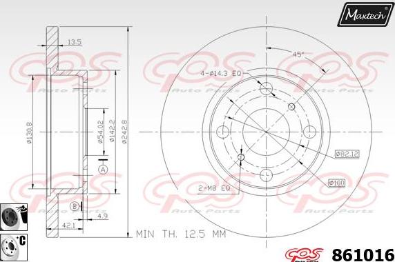 Maxtech 6271505 - kočione čeljusti www.molydon.hr