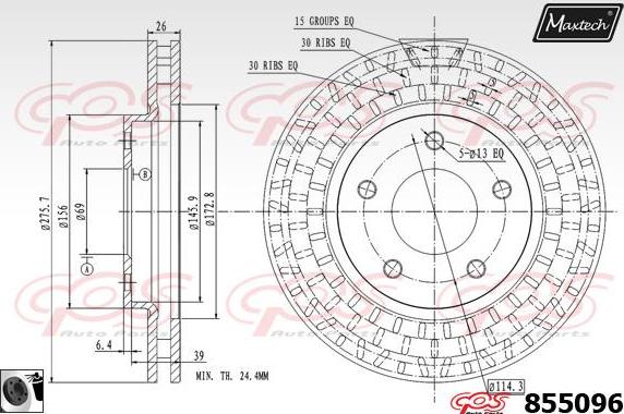 Maxtech 6271019 - kočione čeljusti www.molydon.hr