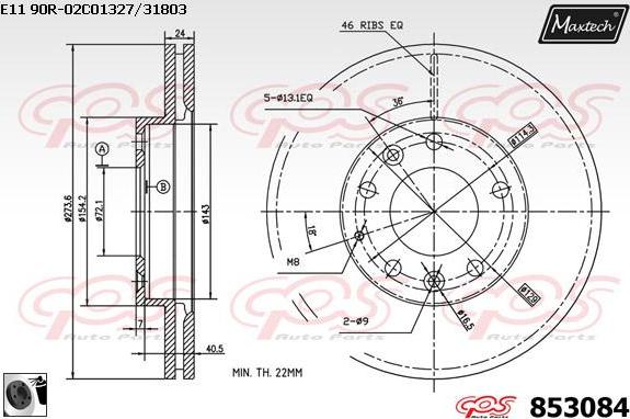 Maxtech 6271020 - kočione čeljusti www.molydon.hr