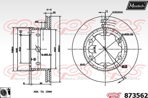 Maxtech 6272501 - kočione čeljusti www.molydon.hr