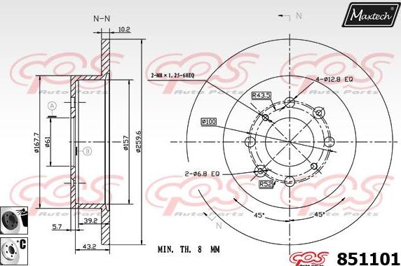 Maxtech 6272000 - kočione čeljusti www.molydon.hr