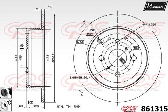 Maxtech 6272001 - kočione čeljusti www.molydon.hr