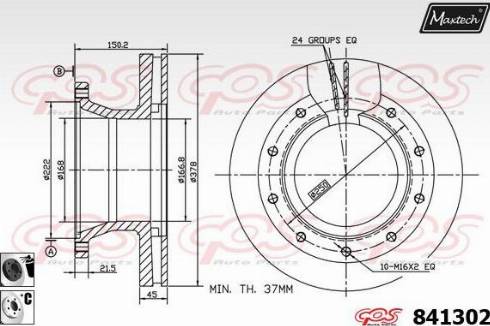 Maxtech 841302.6060 - Kočioni disk www.molydon.hr