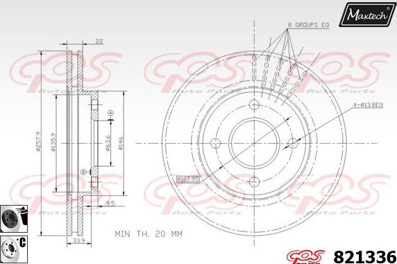 Maxtech 855091 - Kočioni disk www.molydon.hr