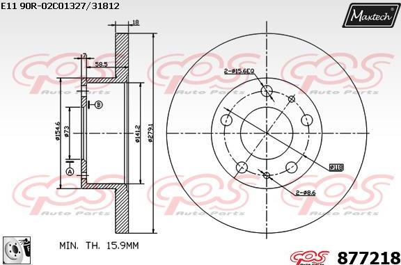 Maxtech 855098 - Kočioni disk www.molydon.hr