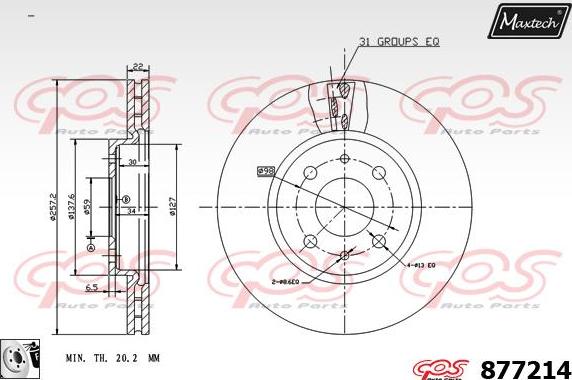 Maxtech 855093 - Kočioni disk www.molydon.hr