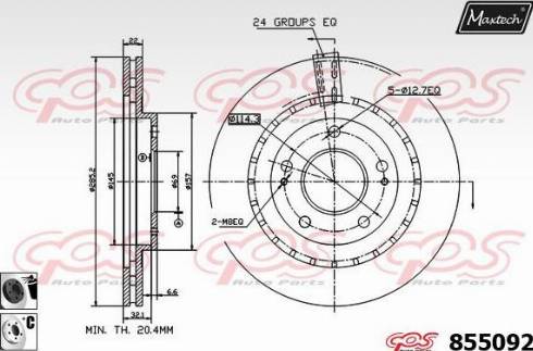 Maxtech 855092.6060 - Kočioni disk www.molydon.hr