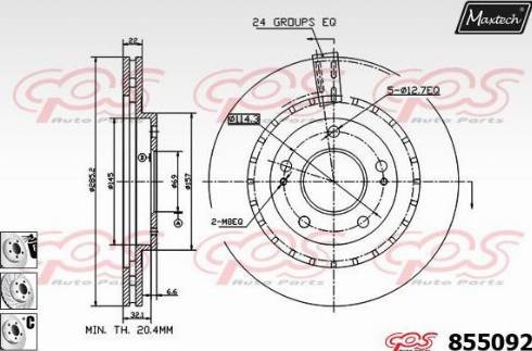 Maxtech 855092.6880 - Kočioni disk www.molydon.hr