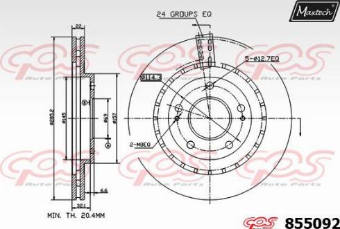 Maxtech 855092.0000 - Kočioni disk www.molydon.hr