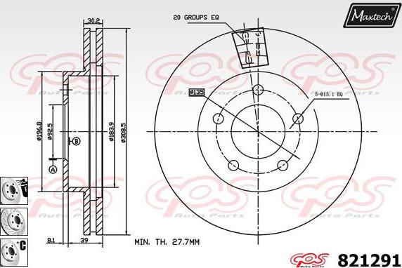 Maxtech 855044 - Kočioni disk www.molydon.hr