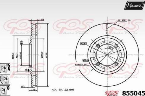 Maxtech 855045.6880 - Kočioni disk www.molydon.hr