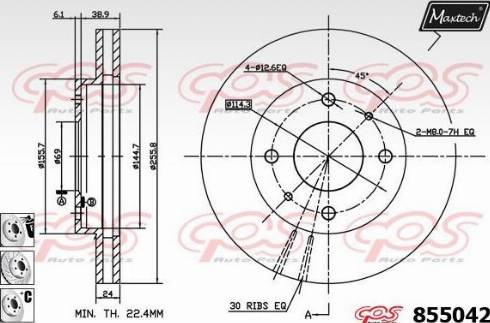 Maxtech 855042.6980 - Kočioni disk www.molydon.hr