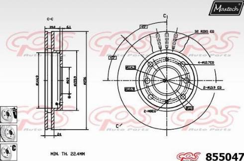 Maxtech 855047.6880 - Kočioni disk www.molydon.hr