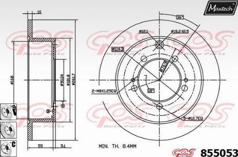 Maxtech 855053.6880 - Kočioni disk www.molydon.hr