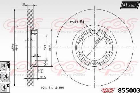 Quinton Hazell BDC3535 - Kočioni disk www.molydon.hr