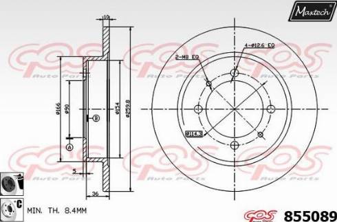 Maxtech 855089.6060 - Kočioni disk www.molydon.hr