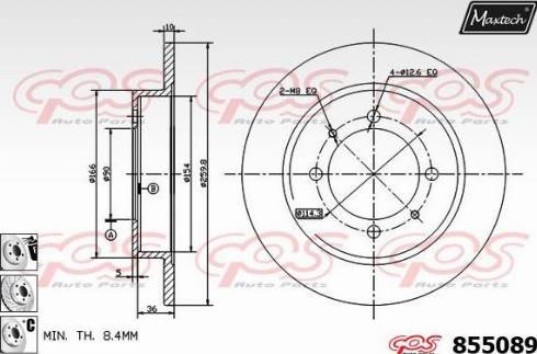 Maxtech 855089.6880 - Kočioni disk www.molydon.hr