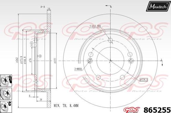 Maxtech 873065 - Kočioni disk www.molydon.hr