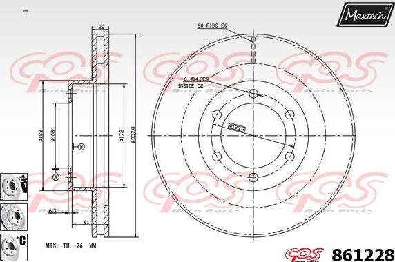 Maxtech 861234 - Kočioni disk www.molydon.hr