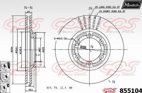 Maxtech 855104.6980 - Kočioni disk www.molydon.hr