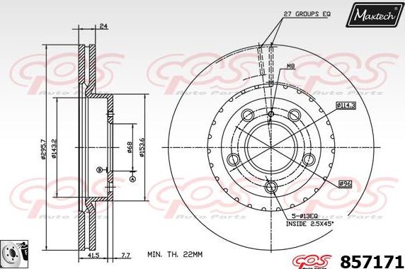 Maxtech 851091 - Kočioni disk www.molydon.hr